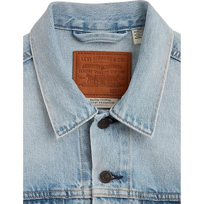 Light Wash - Side - Levis Mens Denim Chest Pocket Trucker Jacket