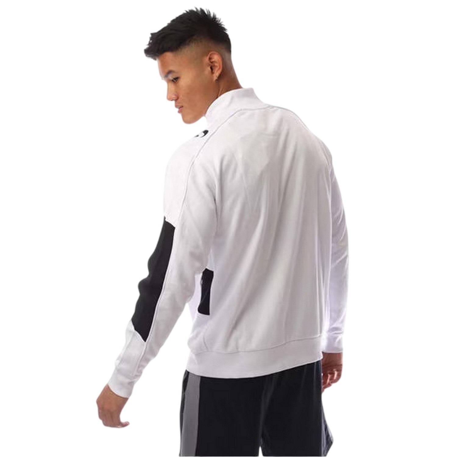 White-Black - Back - Sondico Mens Colour Block Track Jacket