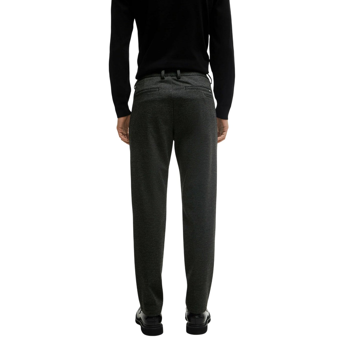 Black - Back - Boss Mens Kaiton Plain Slim Suit Trousers