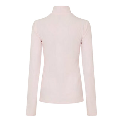 Pink Salt - Back - New Balance Womens-Ladies Space Dye Quarter Zip Running Track Top