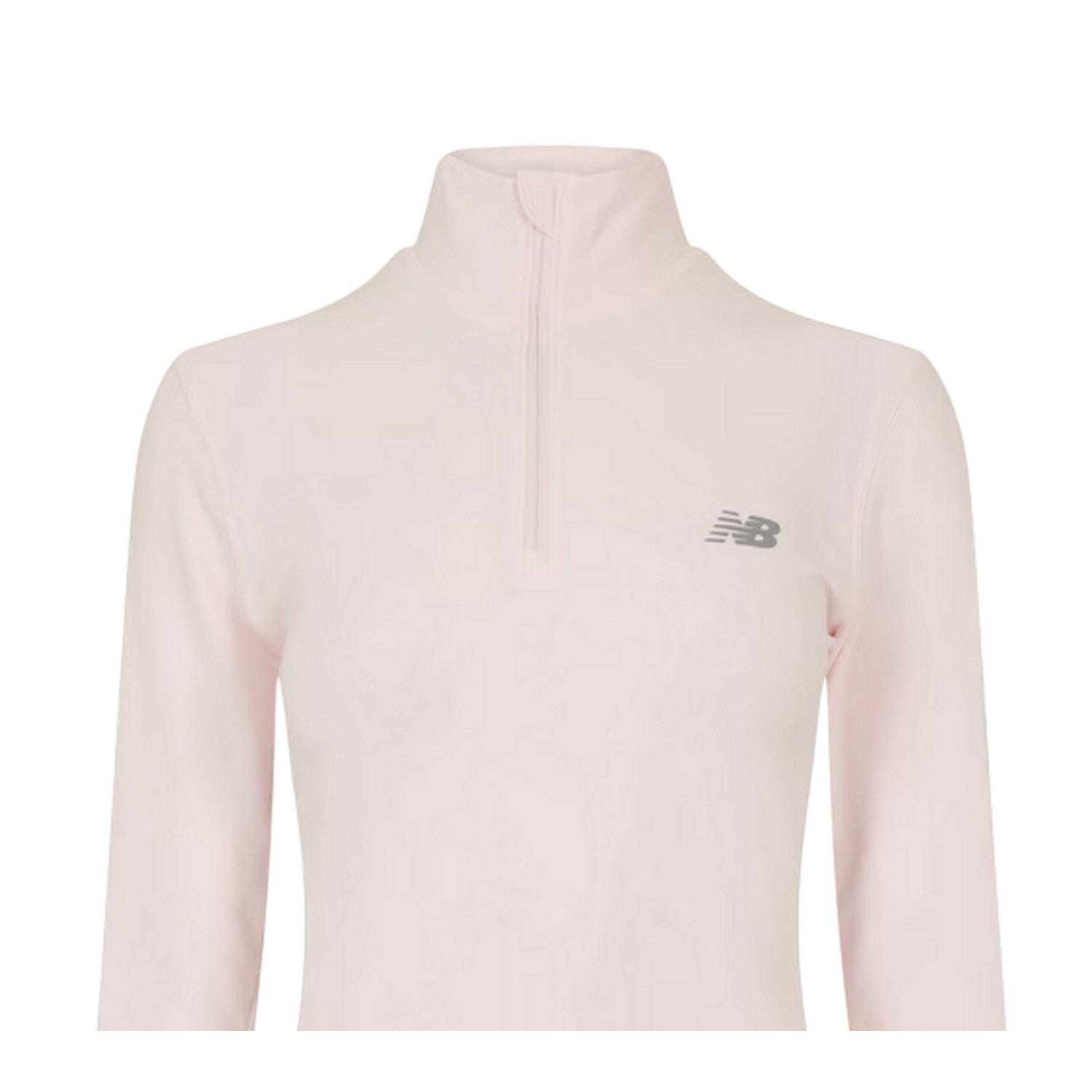 Pink Salt - Side - New Balance Womens-Ladies Space Dye Quarter Zip Running Track Top
