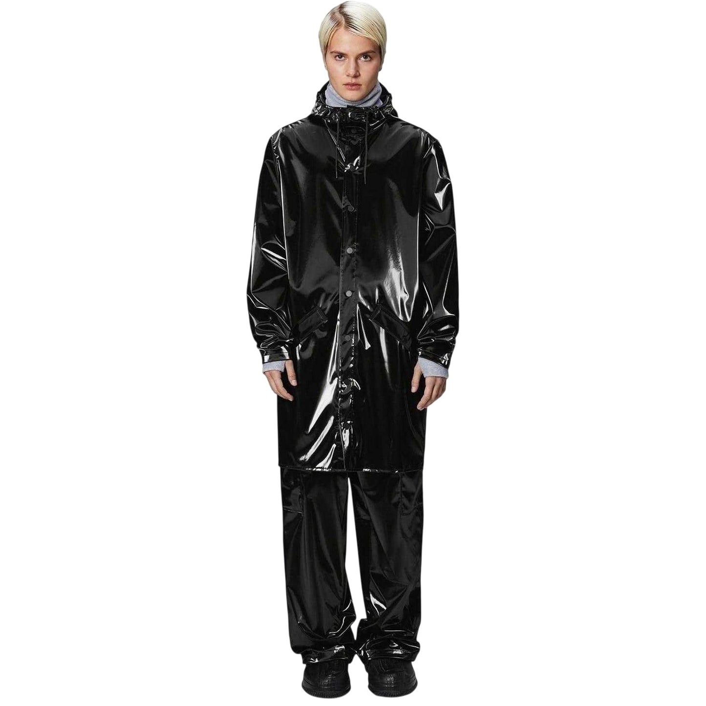 Night - Lifestyle - Rains Unisex Adult Mid Length Raincoat