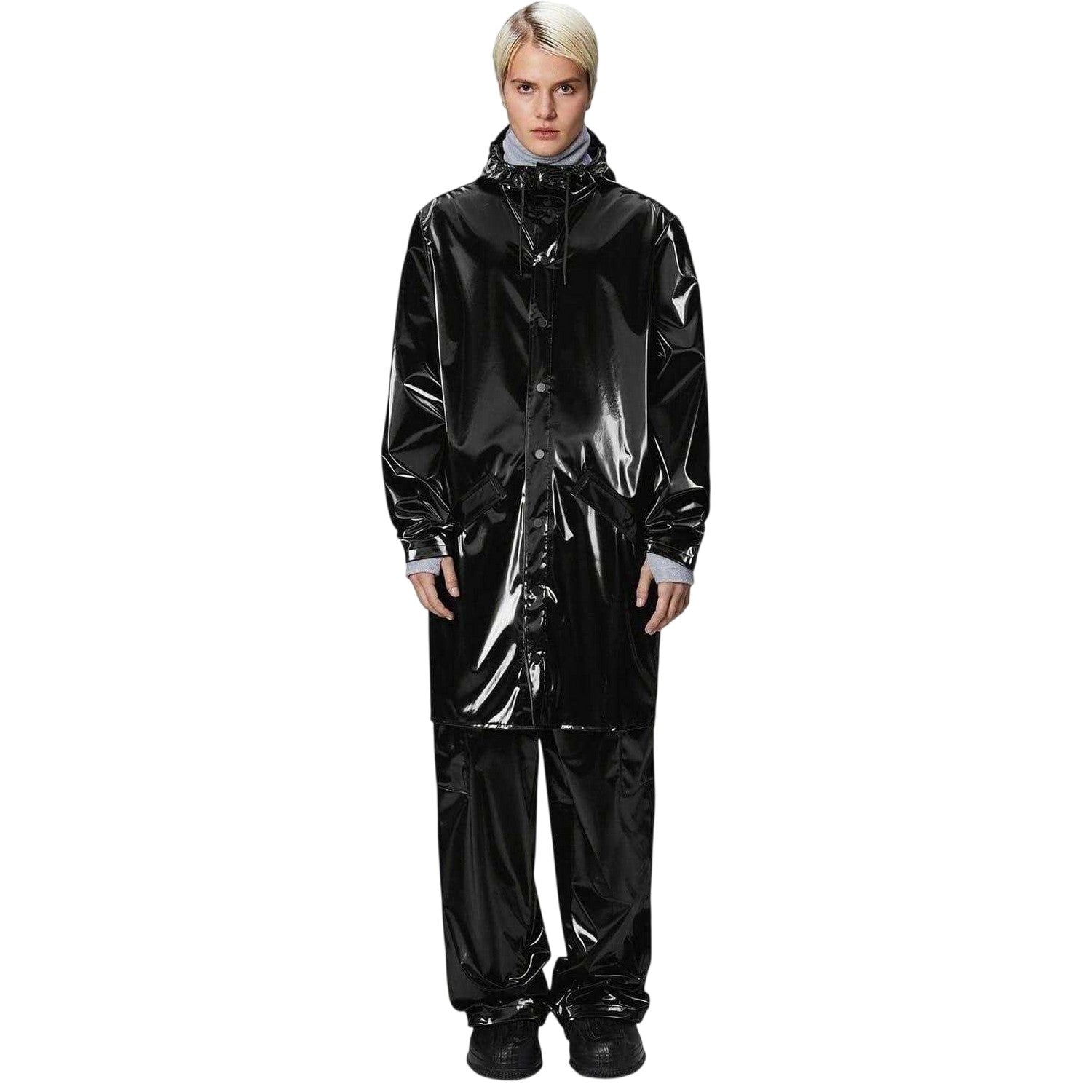 Night - Lifestyle - Rains Unisex Adult Mid Length Raincoat