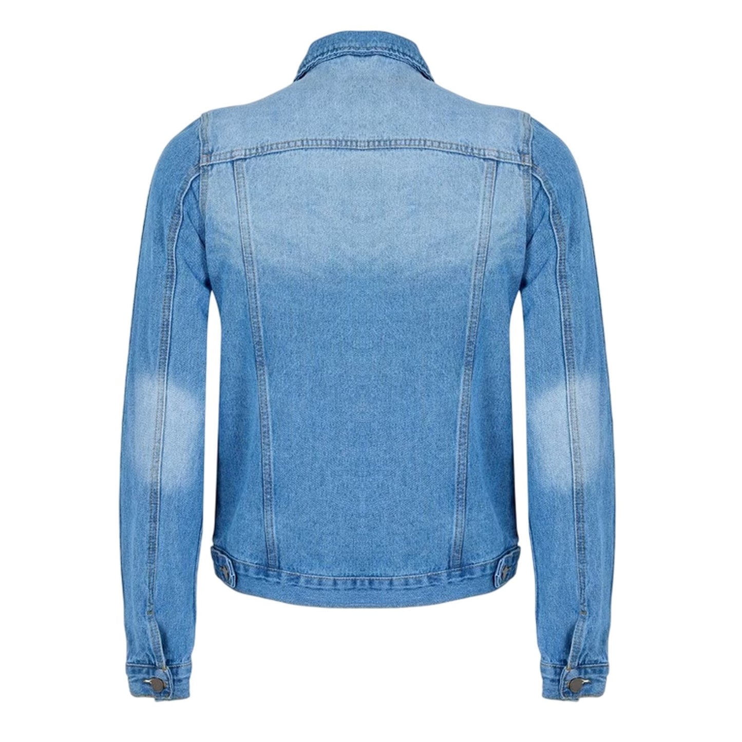 Blue - Back - Criminal Damage Mens Denim Jacket