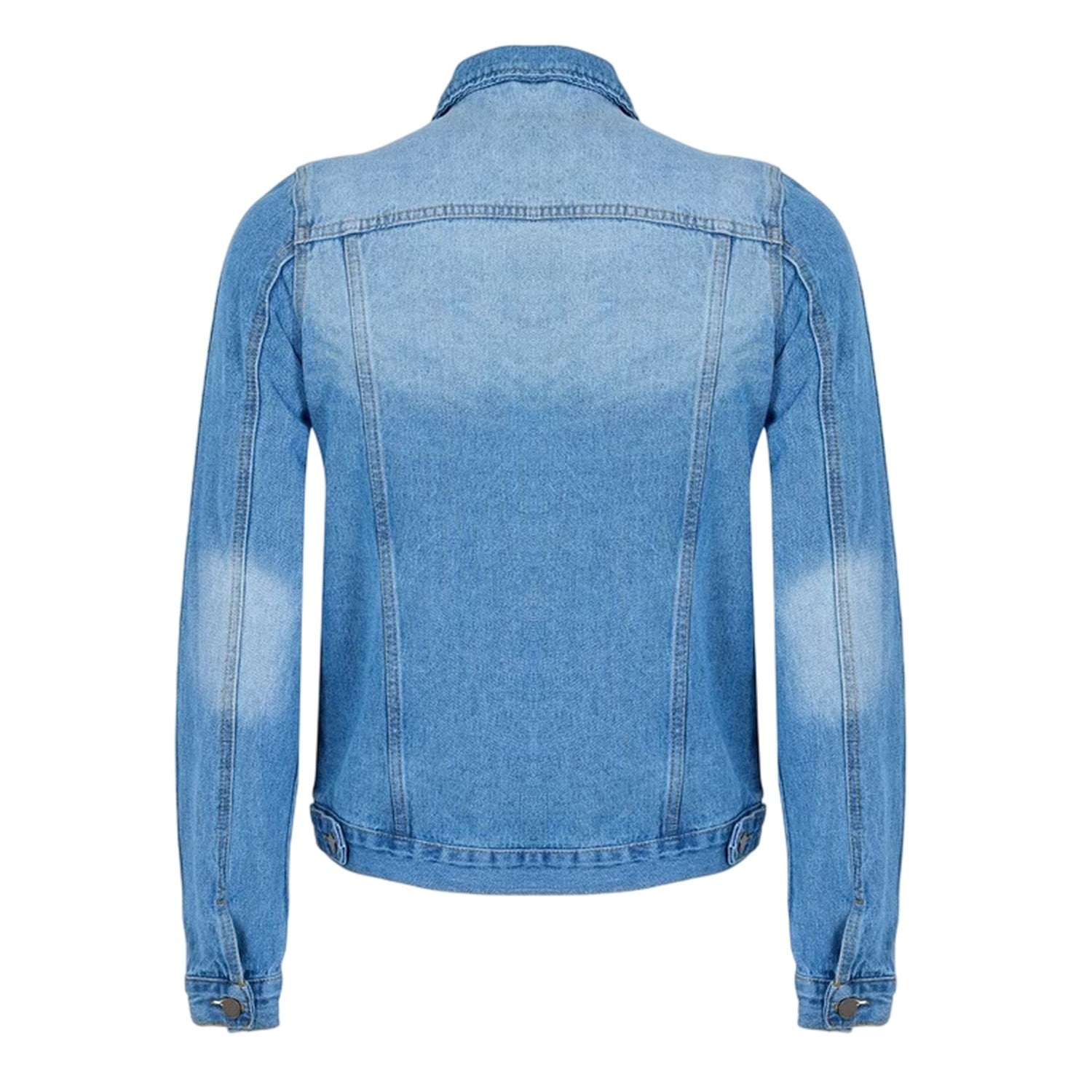 Blue - Back - Criminal Damage Mens Denim Jacket
