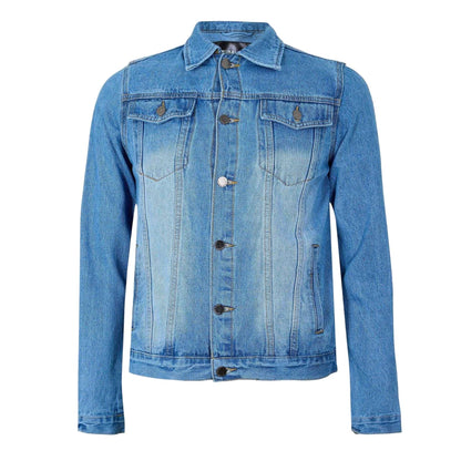 Blue - Front - Criminal Damage Mens Denim Jacket