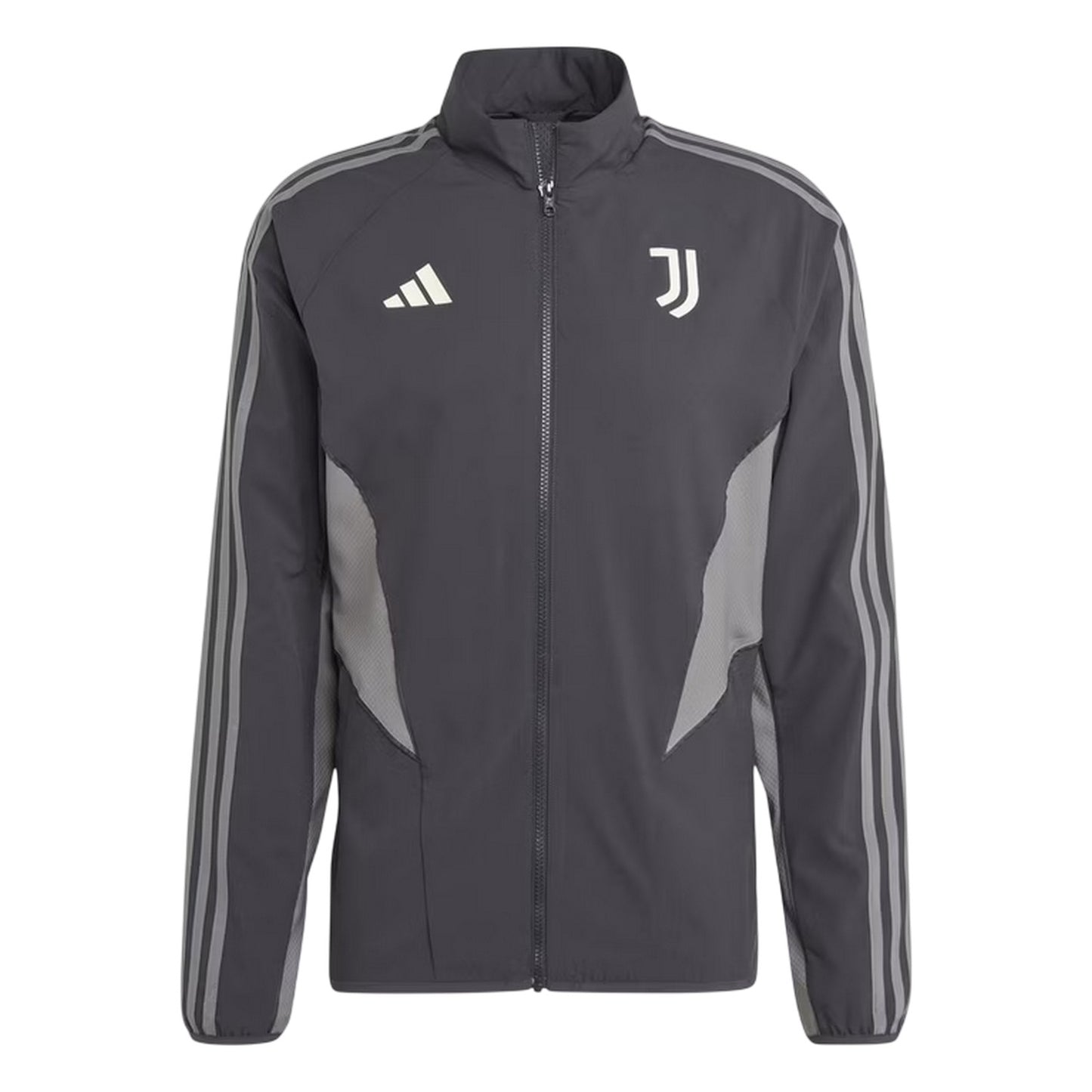 Carbon-Grey Five - Front - Adidas Mens 2024-2025 Juventus FC Track Jacket
