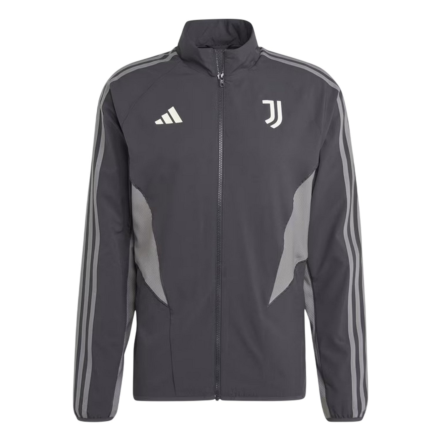 Carbon-Grey Five - Front - Adidas Mens 2024-2025 Juventus FC Track Jacket