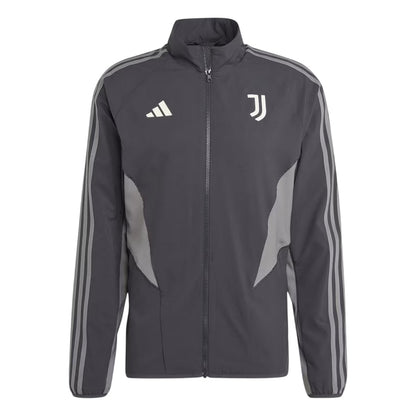 Carbon-Grey Five - Front - Adidas Mens 2024-2025 Juventus FC Track Jacket