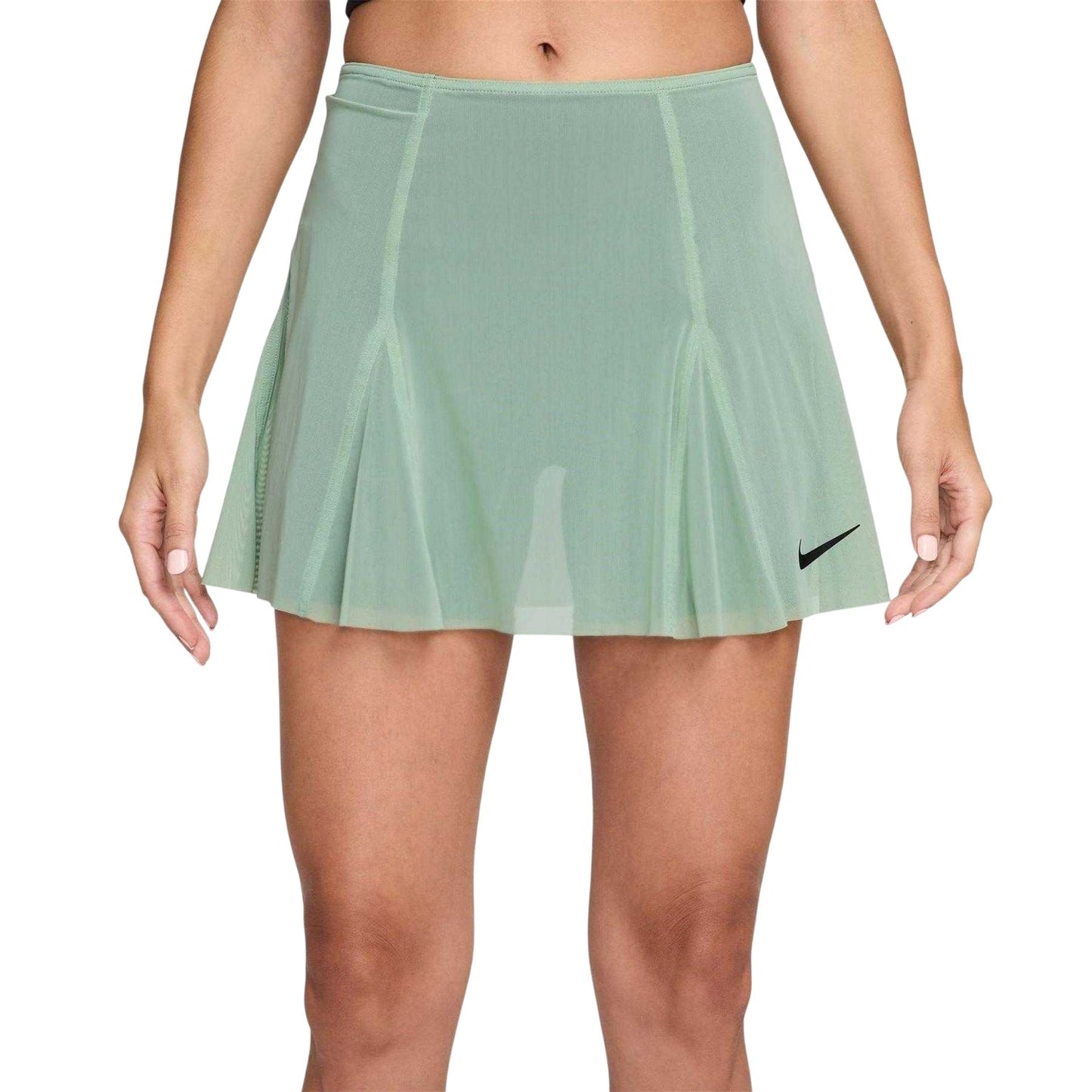 Stream-Black - Pack Shot - Nike Womens-Ladies Performance Tennis Skirt