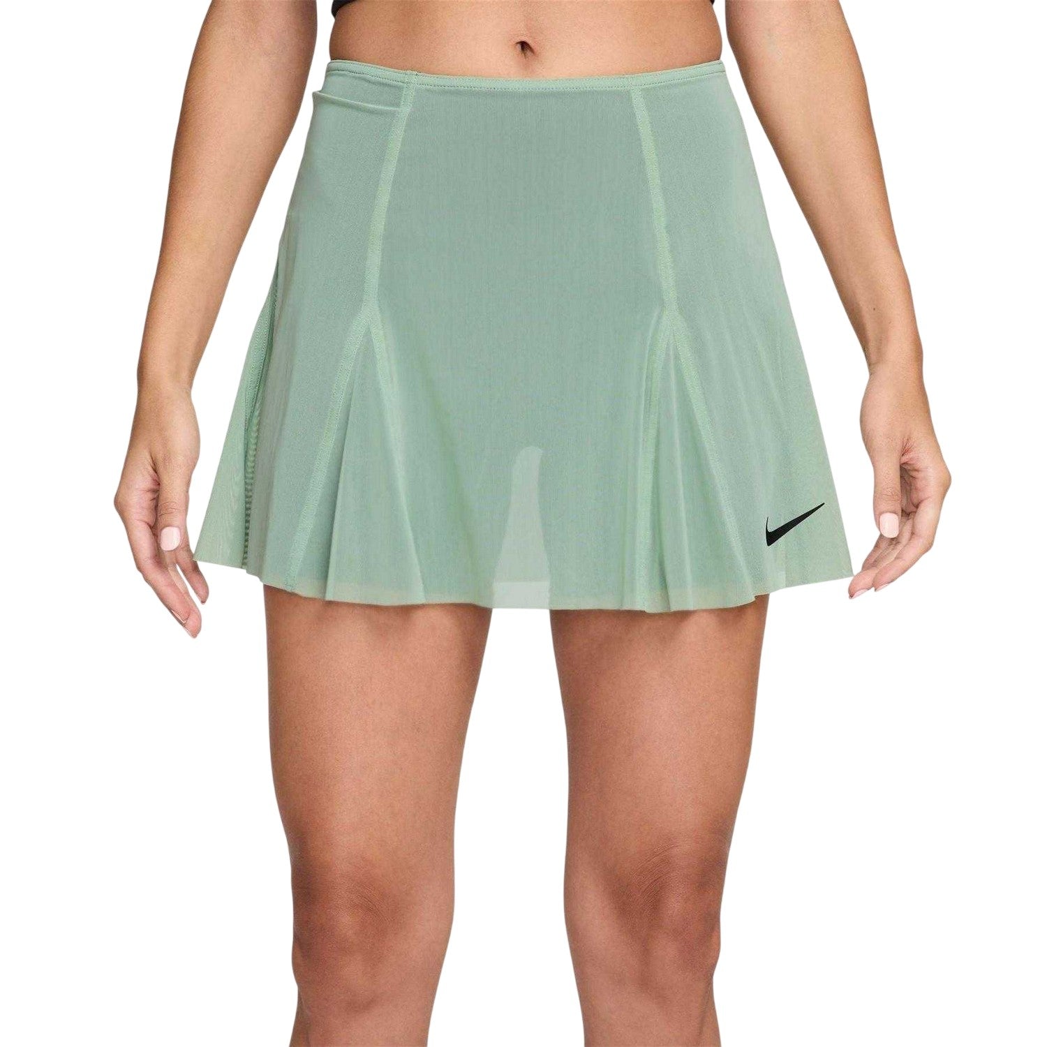 Stream-Black - Pack Shot - Nike Womens-Ladies Performance Tennis Skirt