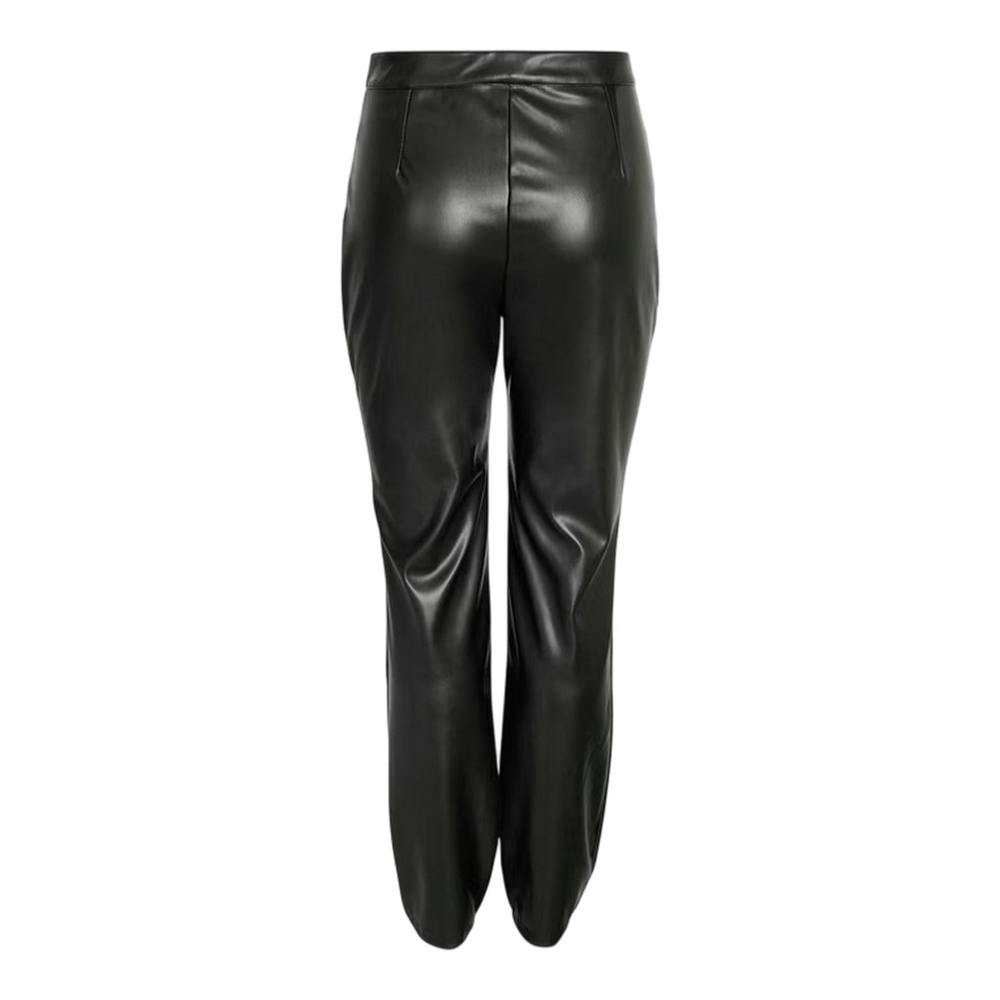 Black - Back - Noisy May Womens-Ladies Faux Leather Chinos