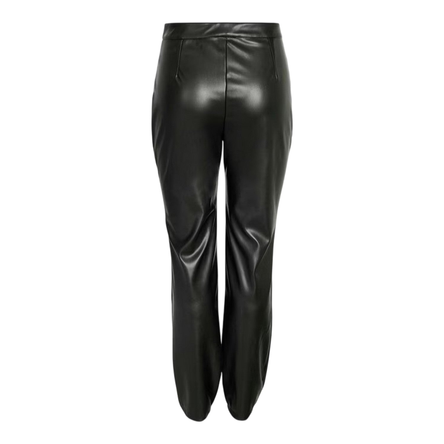 Black - Back - Noisy May Womens-Ladies Faux Leather Chinos