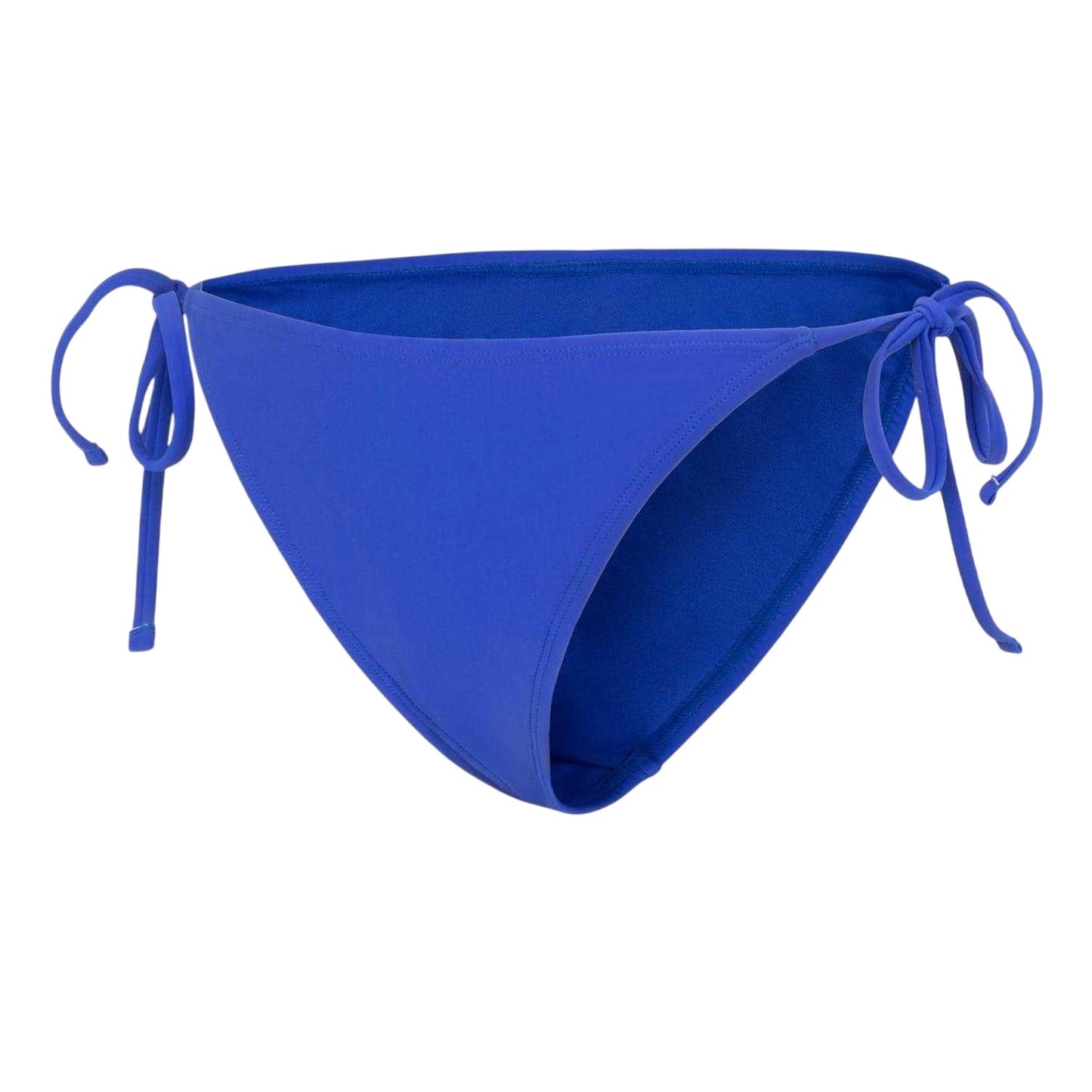 Blue - Side - SoulCal Womens-Ladies Plain Side Tie Bikini Bottoms