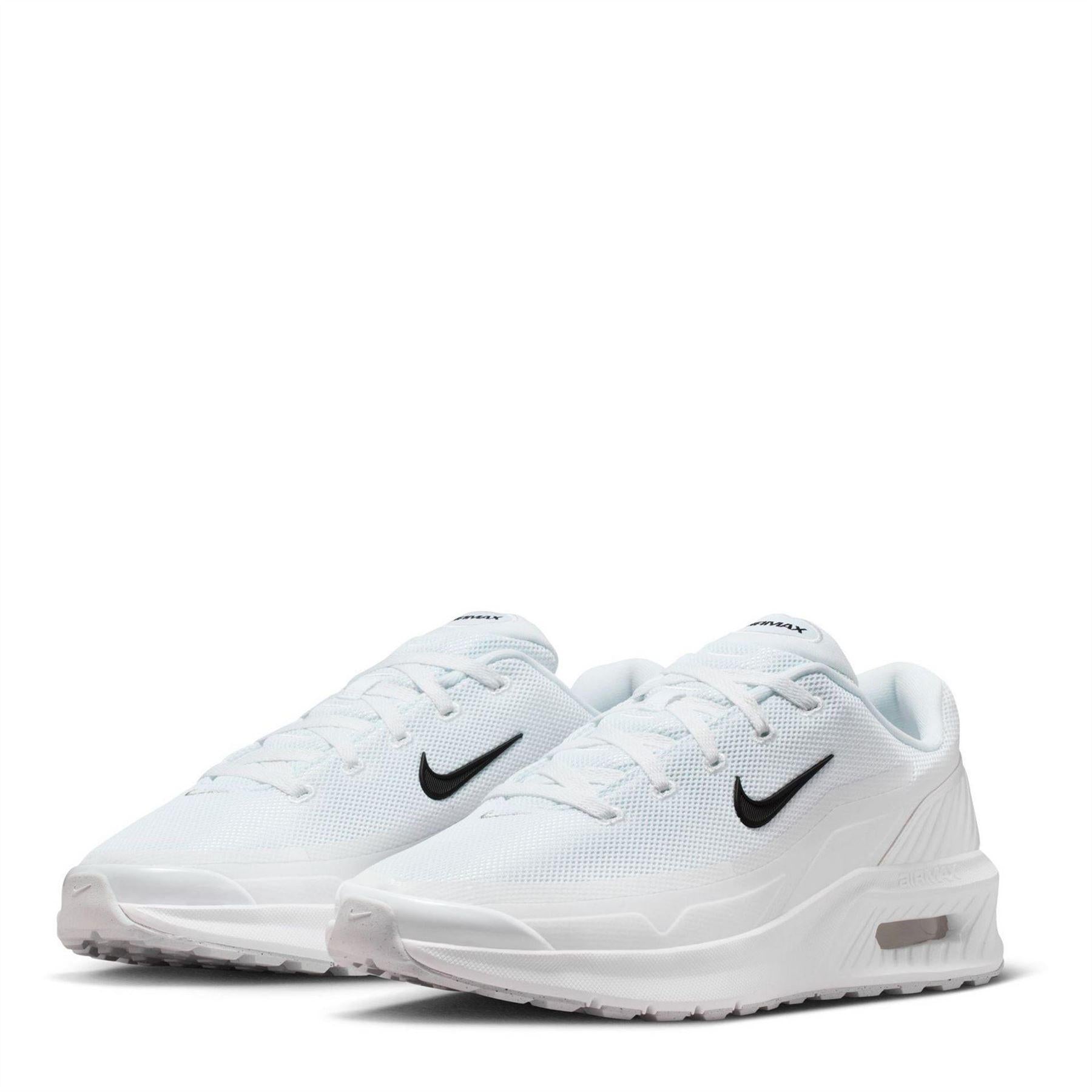 White-Black - Side - Nike Mens Air Max Bia Logo Running Flat Trainers