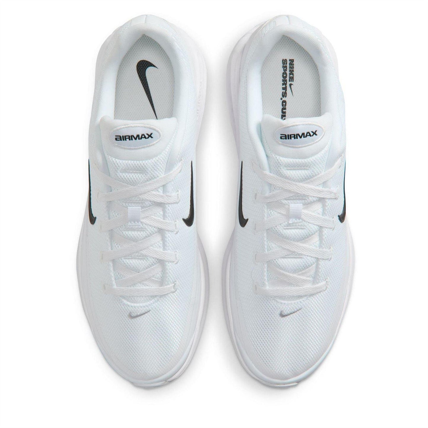 White-Black - Pack Shot - Nike Mens Air Max Bia Logo Running Flat Trainers