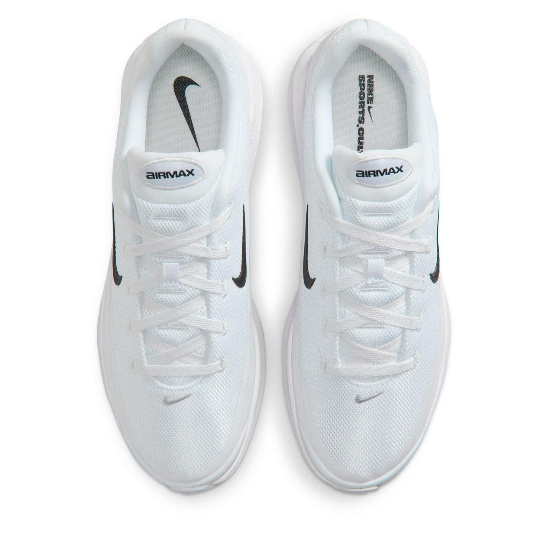 White-Black - Pack Shot - Nike Mens Air Max Bia Logo Running Flat Trainers
