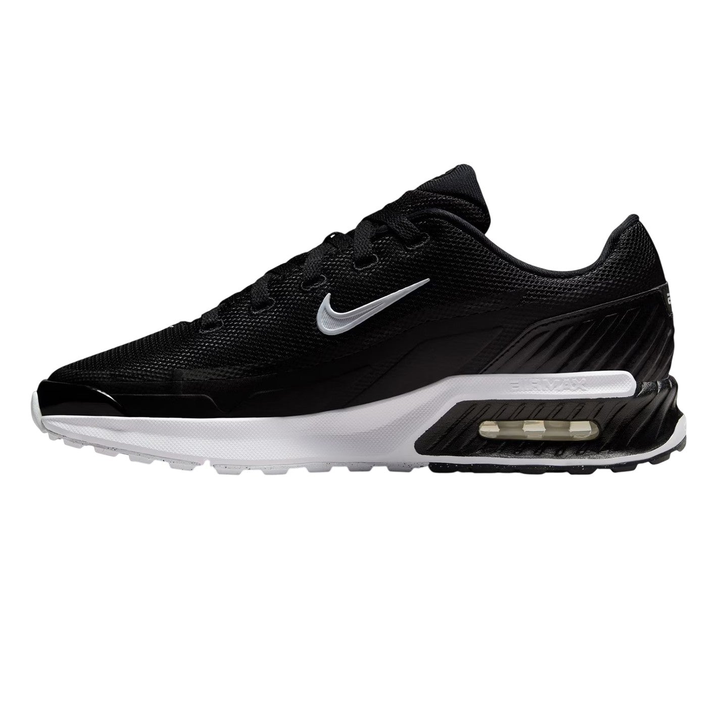 Black-White - Side - Nike Mens Air Max Bia Logo Running Flat Trainers