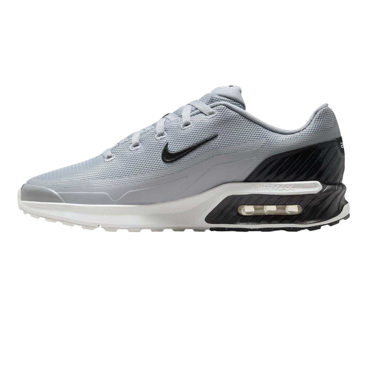 Wolf Grey-Black - Side - Nike Mens Air Max Bia Logo Running Flat Trainers