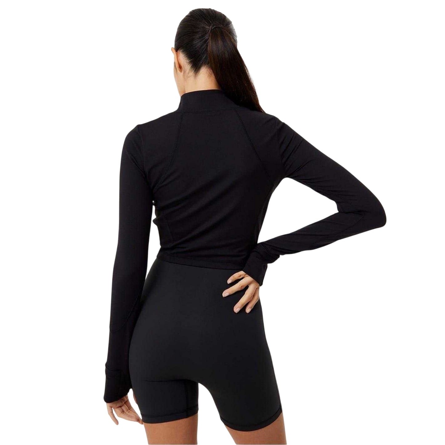 Black - Back - USA Pro Womens-Ladies Slim Performance Jacket