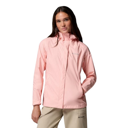 Pink - Front - Columbia Womens-Ladies Packable Waterproof Jacket