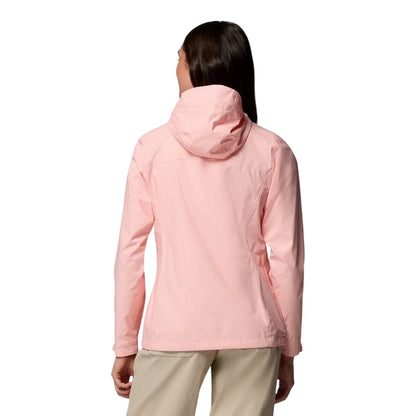 Pink - Back - Columbia Womens-Ladies Packable Waterproof Jacket