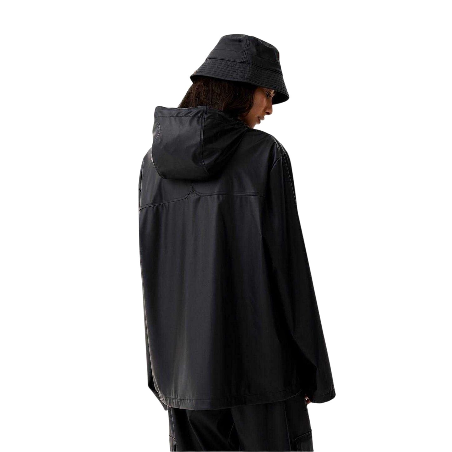 Black - Back - Hunter Womens-Ladies Izzy Weather Resistant Anorak