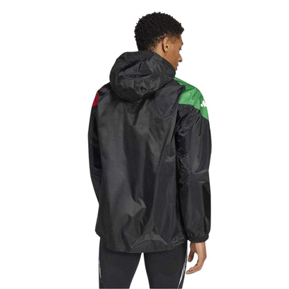 Black - Back - Adidas Mens 24-25 Arsenal FC Hooded Jacket