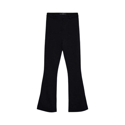 Black - Front - Vero Moda Womens-Ladies Flared Trousers