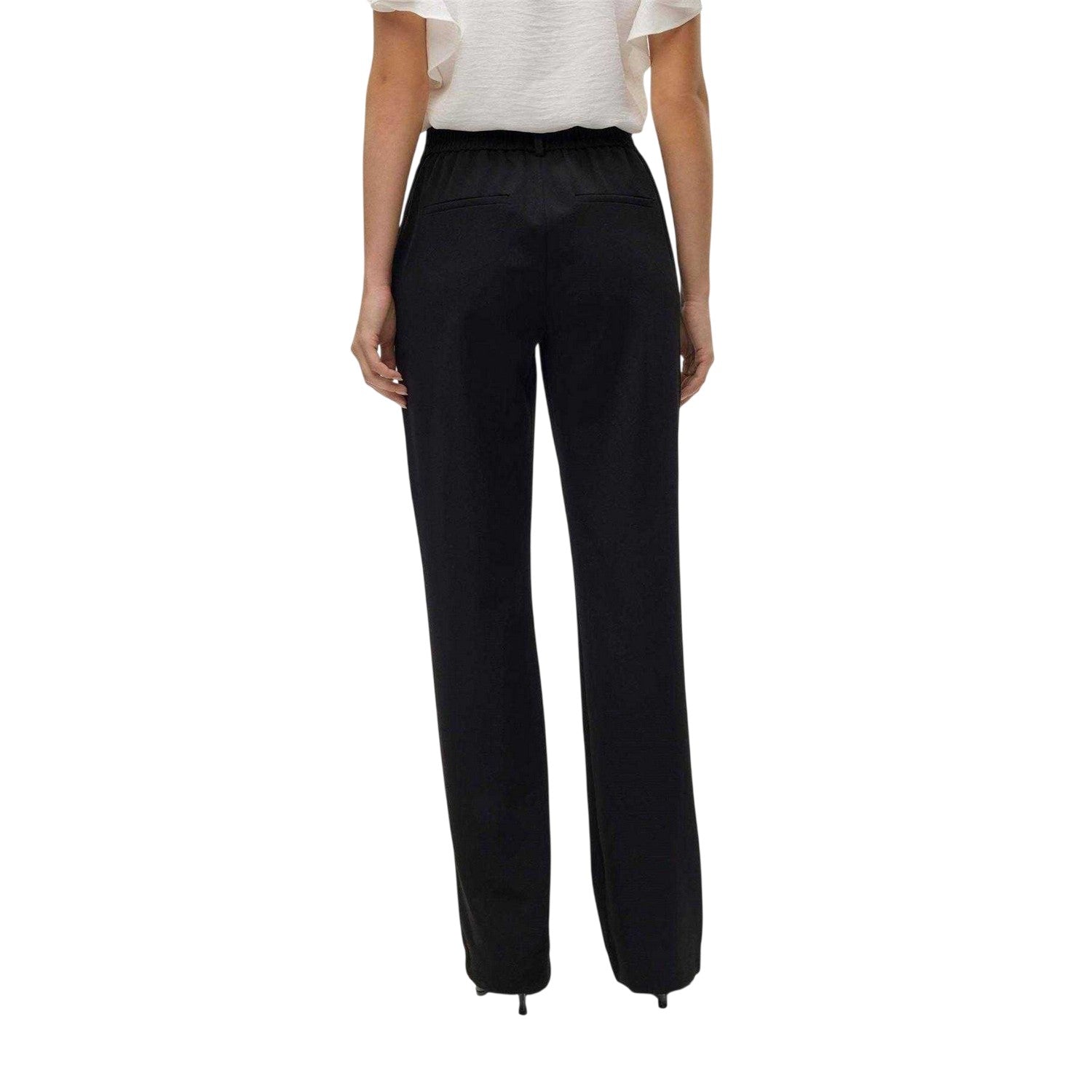 Black - Back - Vero Moda Womens-Ladies Tailored Trousers