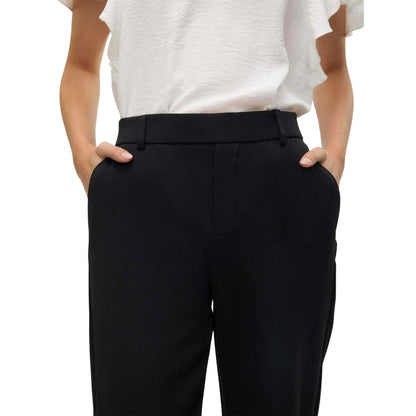 Black - Side - Vero Moda Womens-Ladies Tailored Trousers