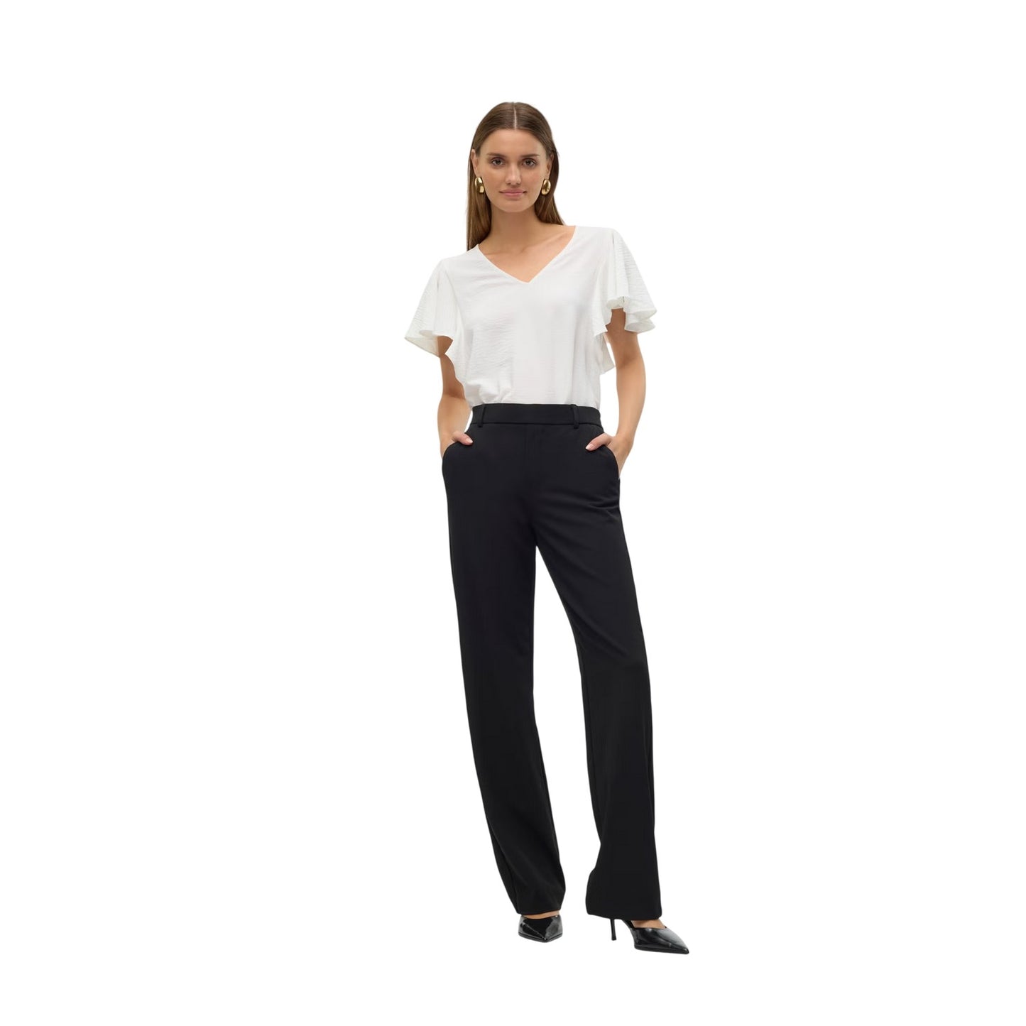 Black - Lifestyle - Vero Moda Womens-Ladies Tailored Trousers