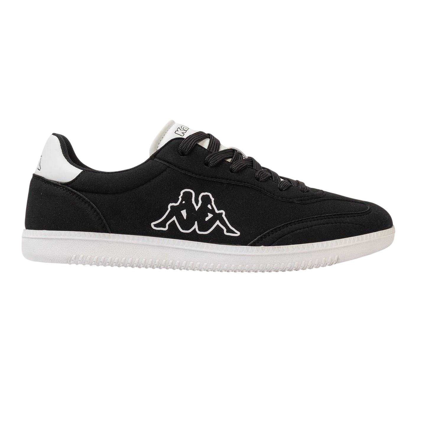 Black-White - Front - Kappa Mens Ginosa Trainers
