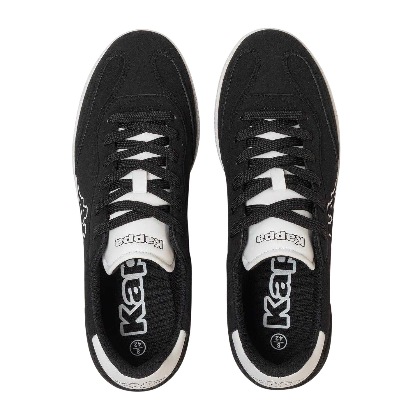 Black-White - Side - Kappa Mens Ginosa Trainers