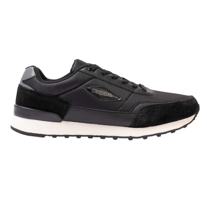 Black - Front - Kappa Mens Suede Flat Trainers