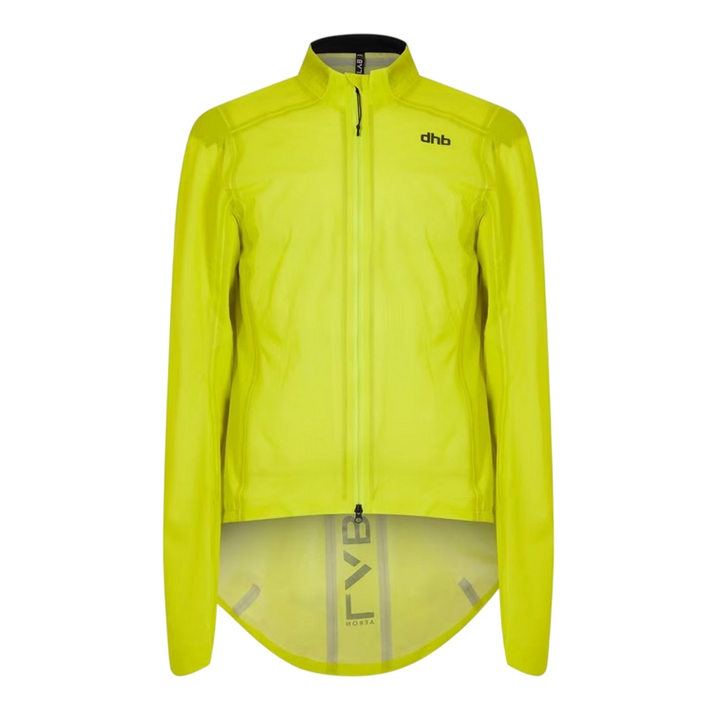 Yellow - Front - dhb Mens Aeron Water Repellent Lightweight Cycling Jacket