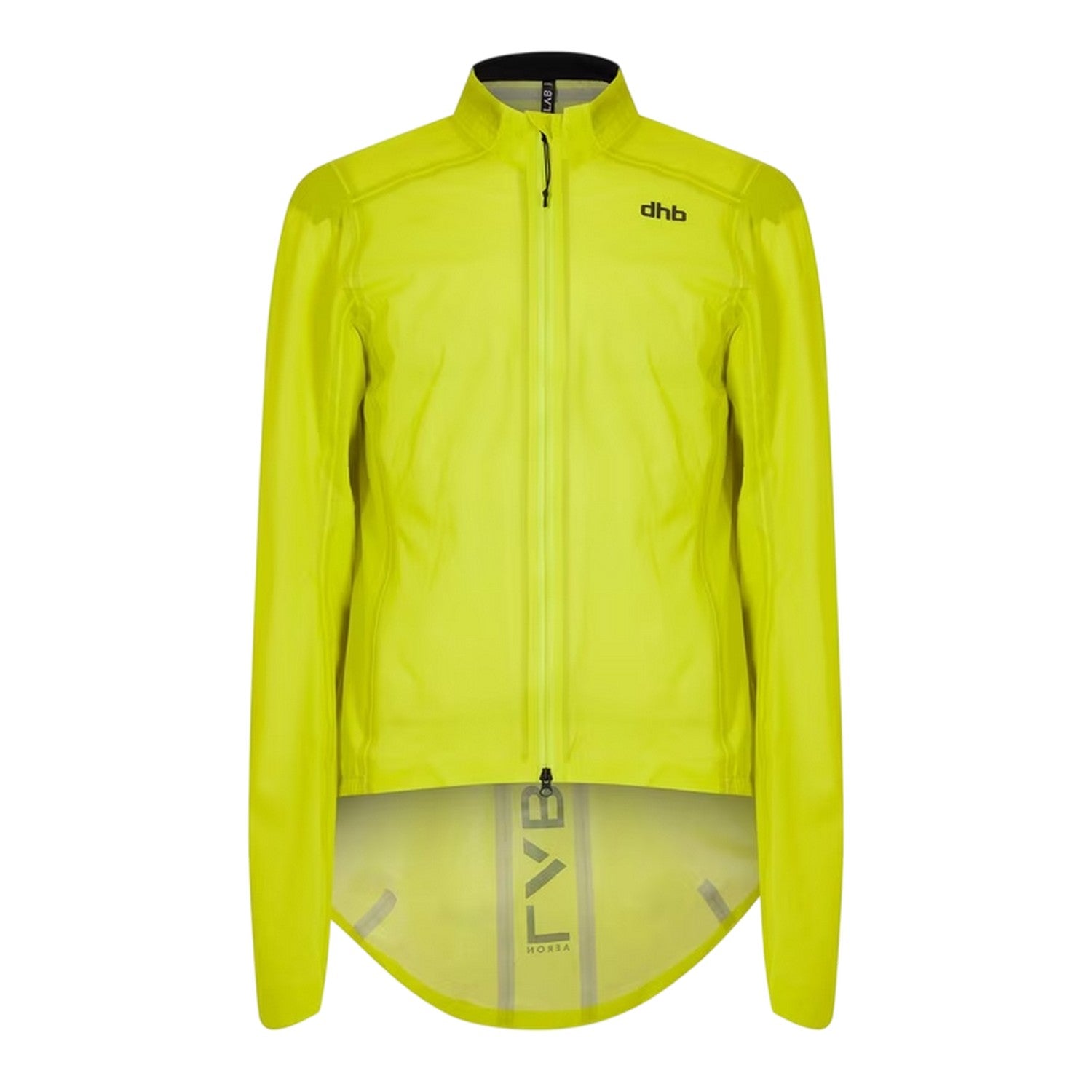 Yellow - Front - dhb Mens Aeron Water Repellent Lightweight Cycling Jacket