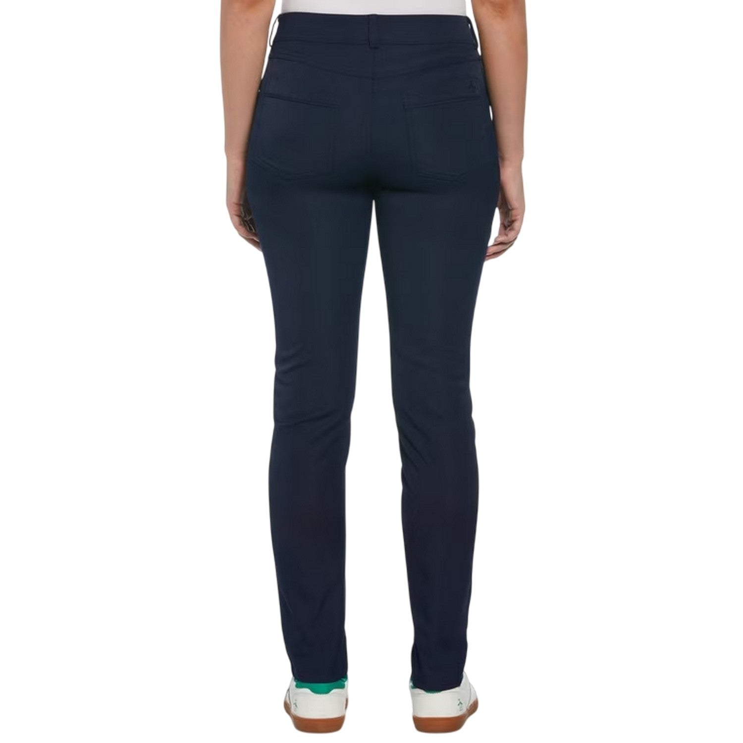 Black Iris - Back - Original Penguin Womens-Ladies Veronica Slim Golf Trousers