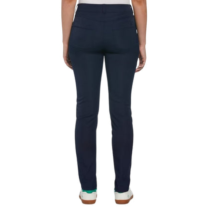 Black Iris - Back - Original Penguin Womens-Ladies Veronica Slim Golf Trousers