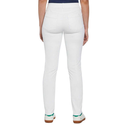 Bright White - Back - Original Penguin Womens-Ladies Veronica Slim Golf Trousers