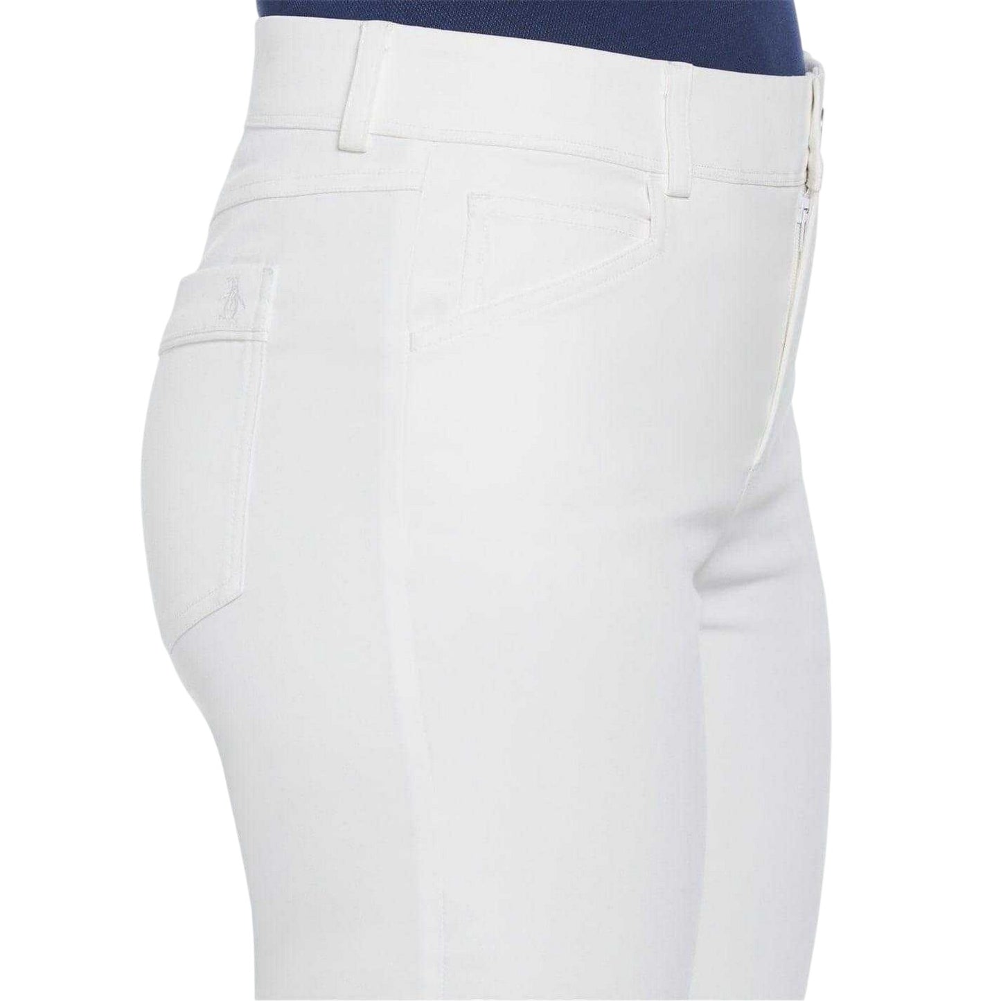 Bright White - Side - Original Penguin Womens-Ladies Veronica Slim Golf Trousers