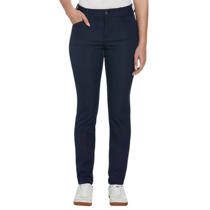 Black Iris - Front - Original Penguin Womens-Ladies Veronica Slim Golf Trousers