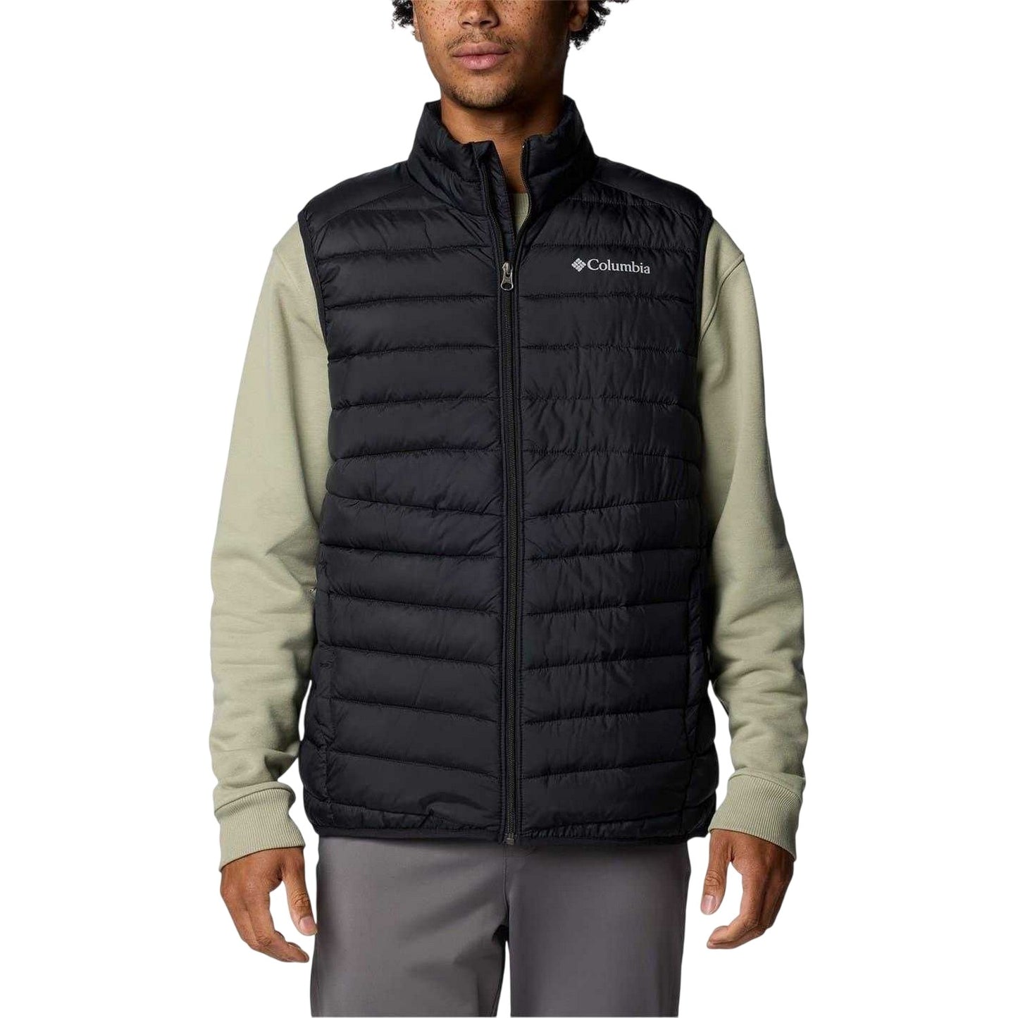 Black - Front - Columbia Mens Puffer Regular Gilet