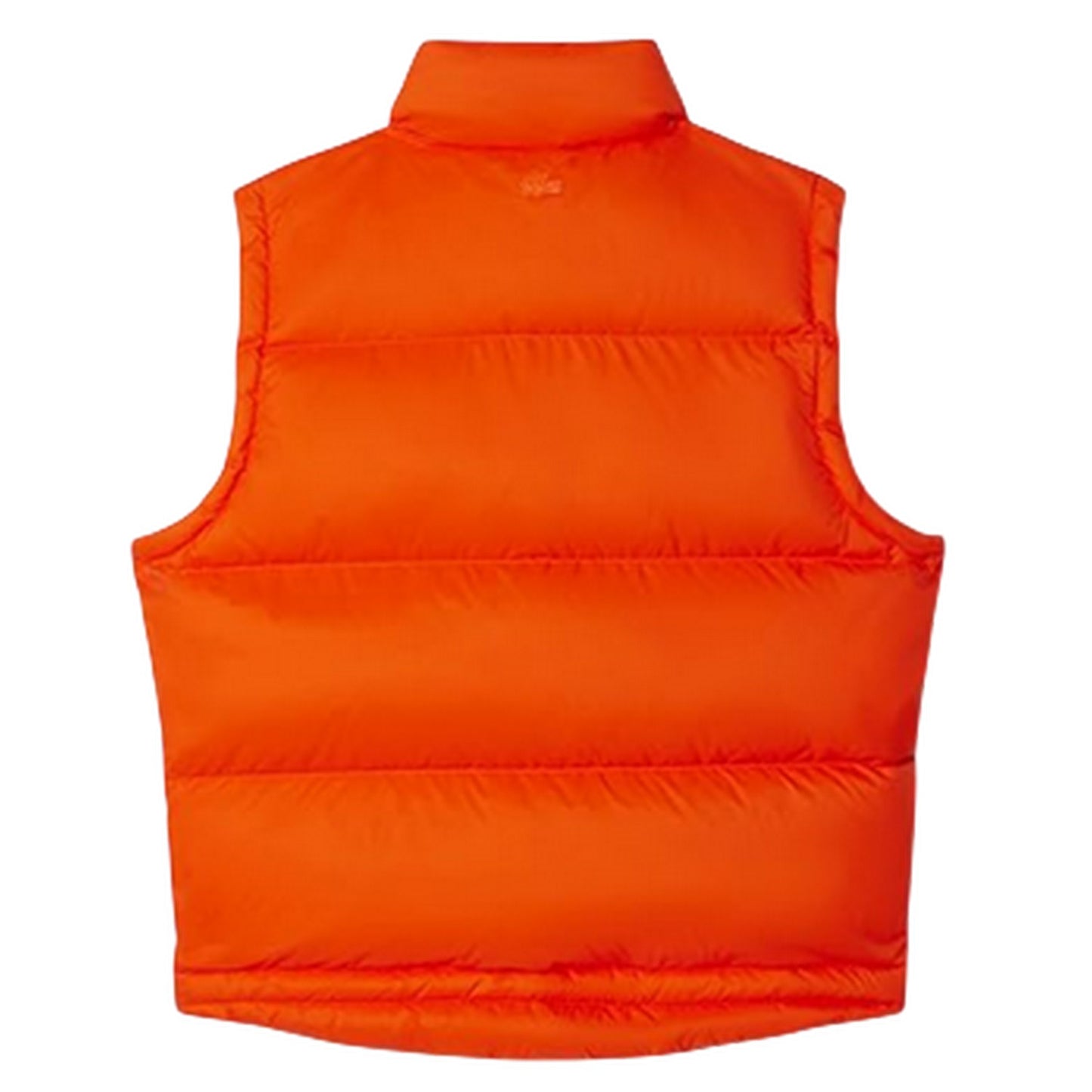 Orange - Back - Lacoste Mens Lightweight Mock Neck Gilet