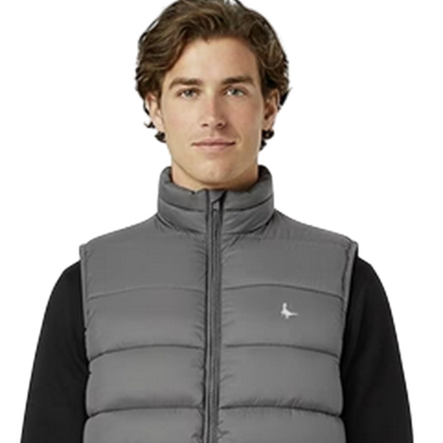 Granite Grey - Side - Jack Wills Mens Kershaw Lightweight Puffer Gilet