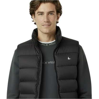 Black - Side - Jack Wills Mens Kershaw Lightweight Puffer Gilet