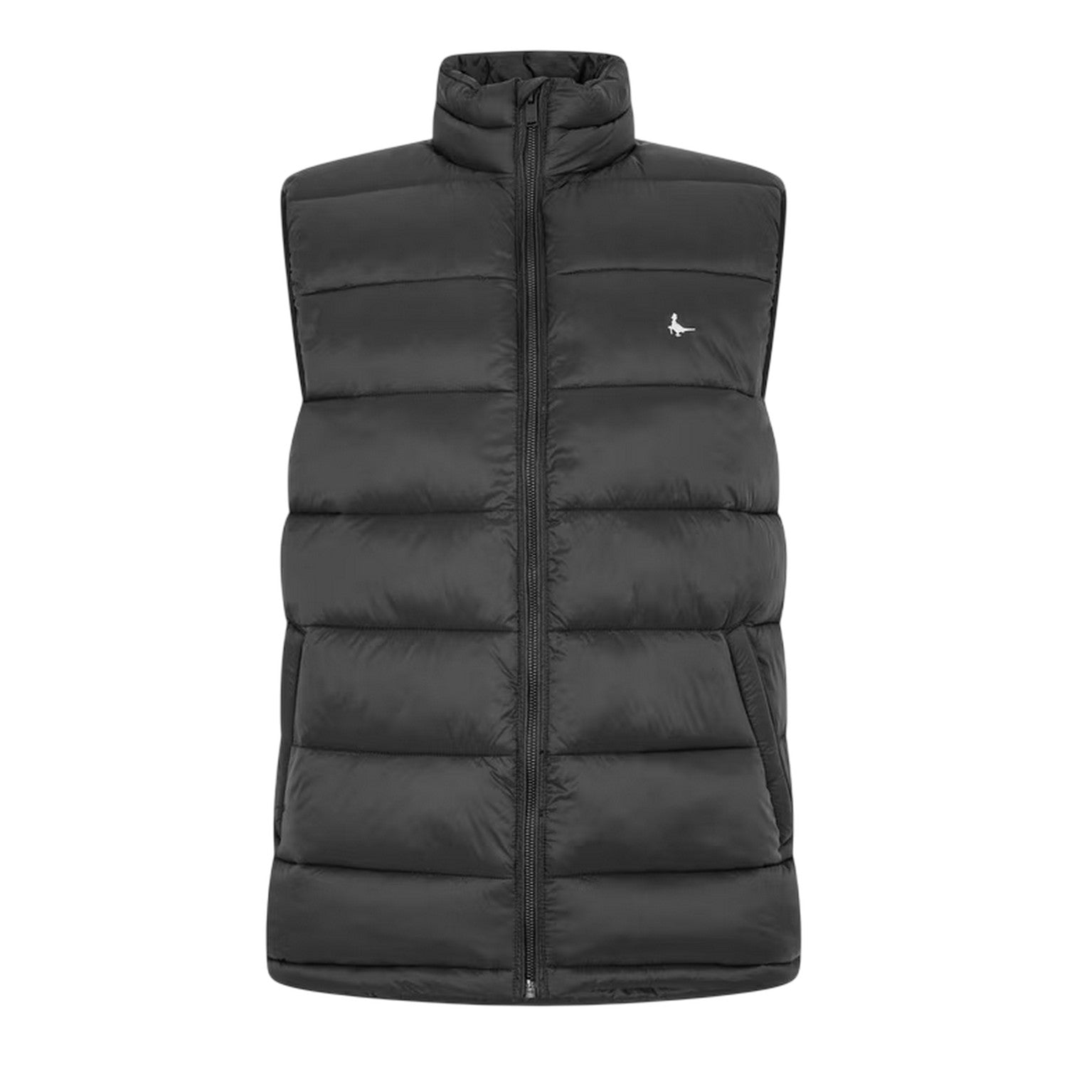 Black - Front - Jack Wills Mens Kershaw Lightweight Puffer Gilet