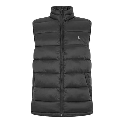 Black - Front - Jack Wills Mens Kershaw Lightweight Puffer Gilet