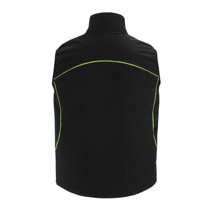 Black - Back - Dunlop Mens Softshell Gilet
