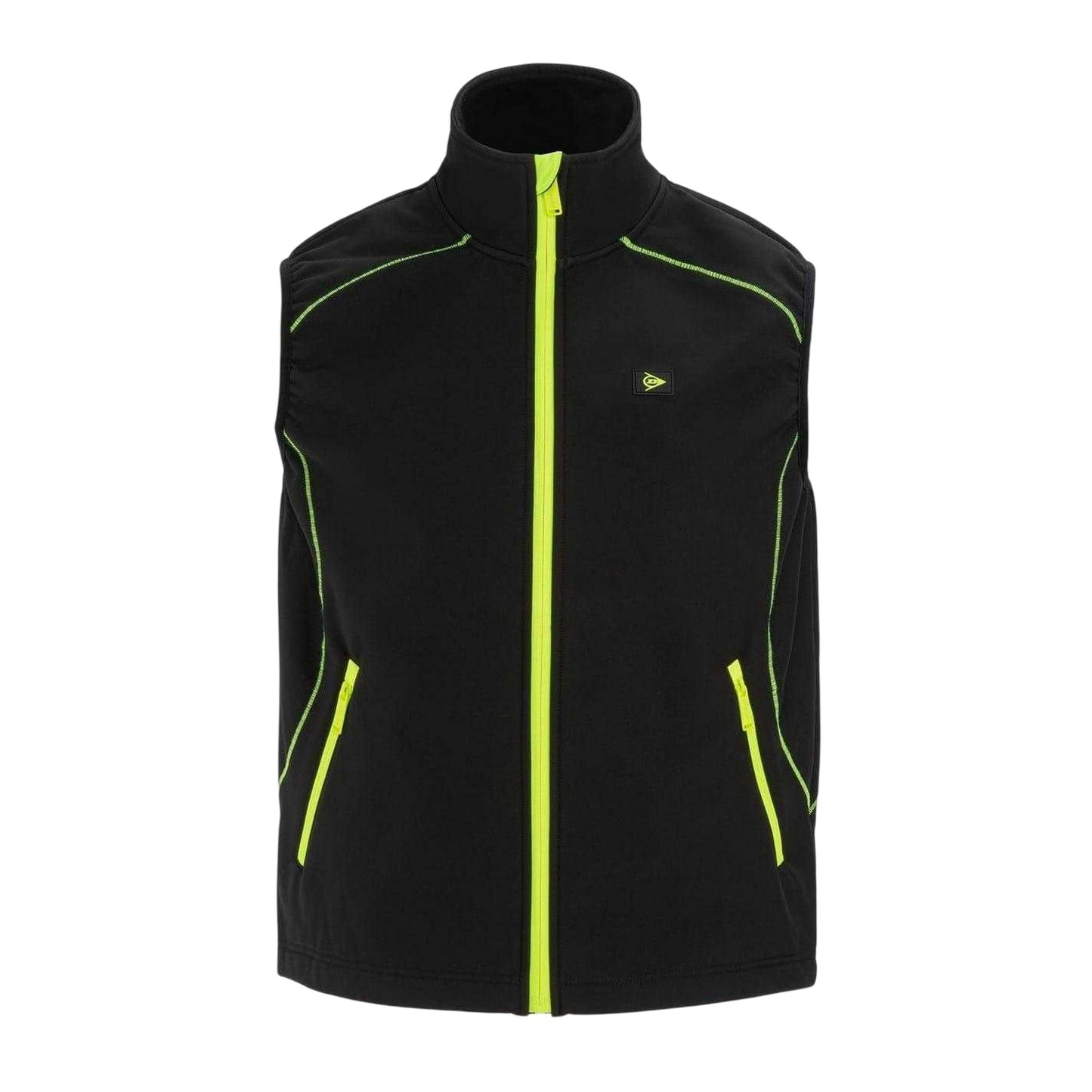 Black - Front - Dunlop Mens Softshell Gilet